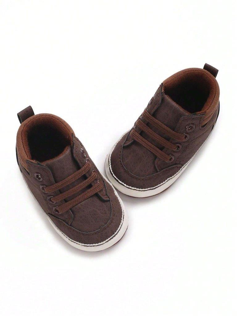 Baby Lace-Up Sneakers Brown