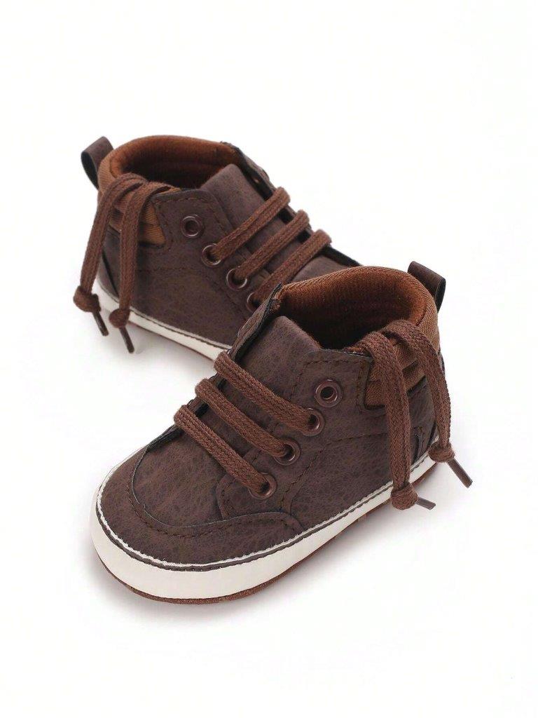 Baby Lace-Up Sneakers Brown