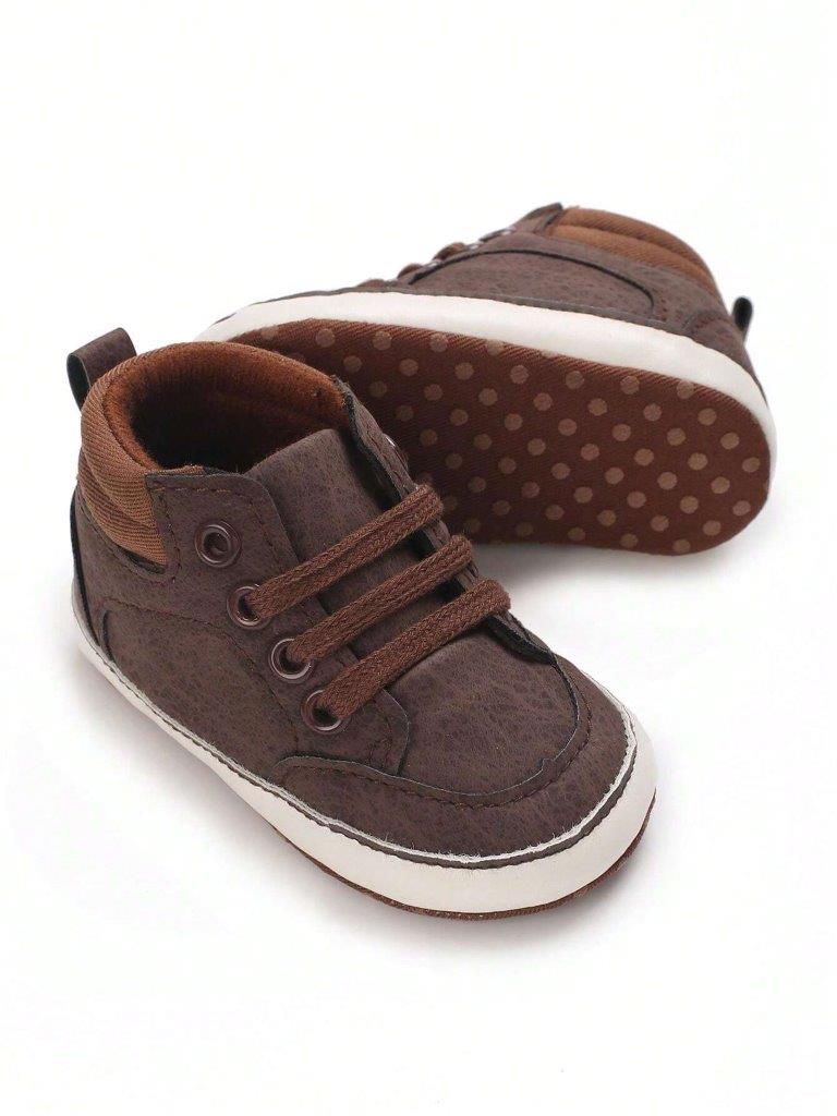 Baby Lace-Up Sneakers Brown