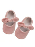 Baby Pink Anti-Slip Velvet Flats