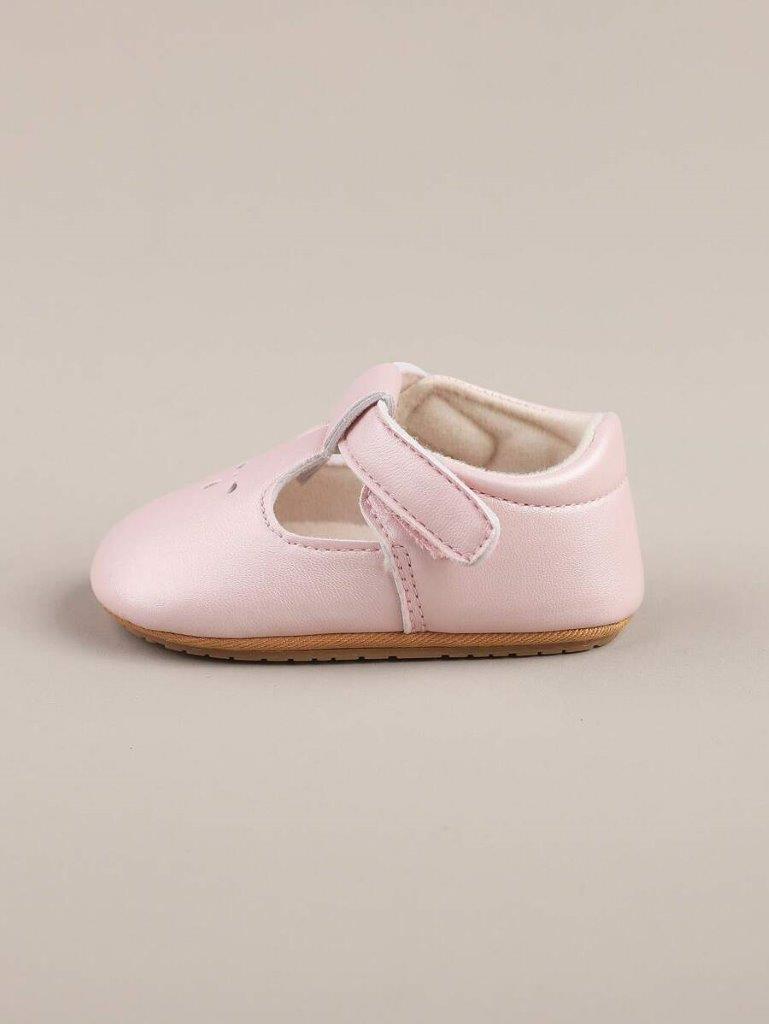 Baby Pink Pattern Mary Jane Flats