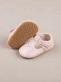 Baby Pink Pattern Mary Jane Flats