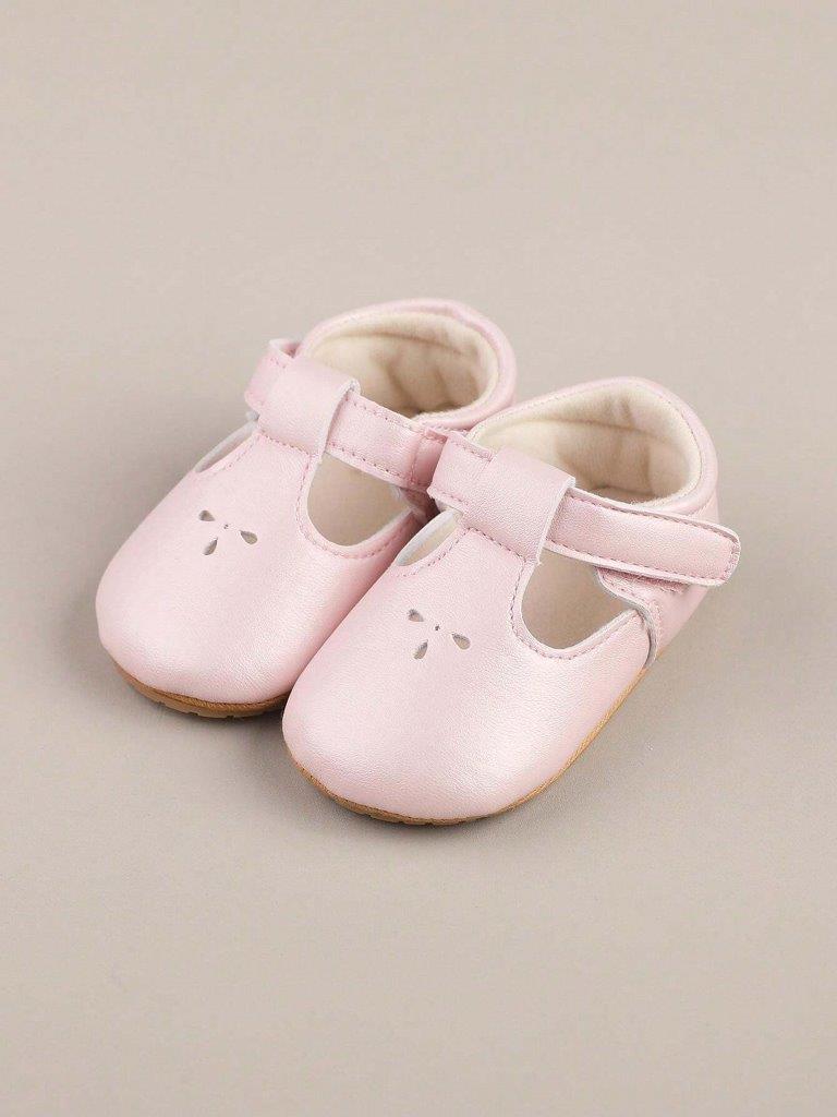 Baby Pink Pattern Mary Jane Flats