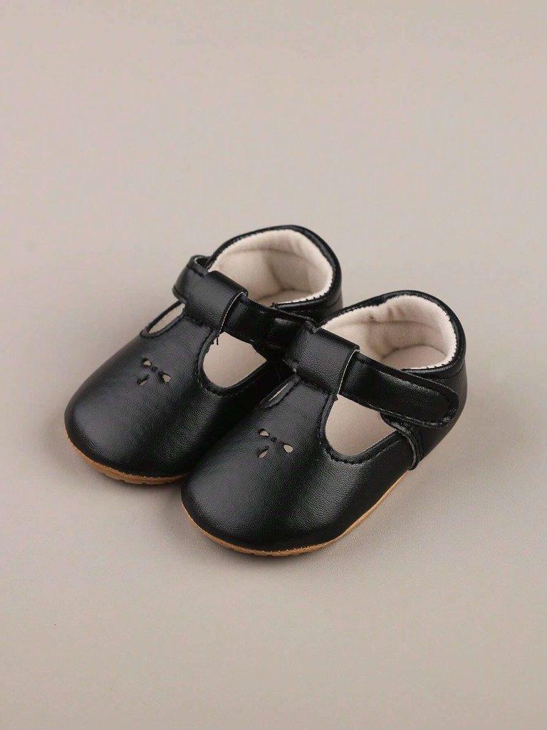Baby Black Pattern Mary Jane Flats