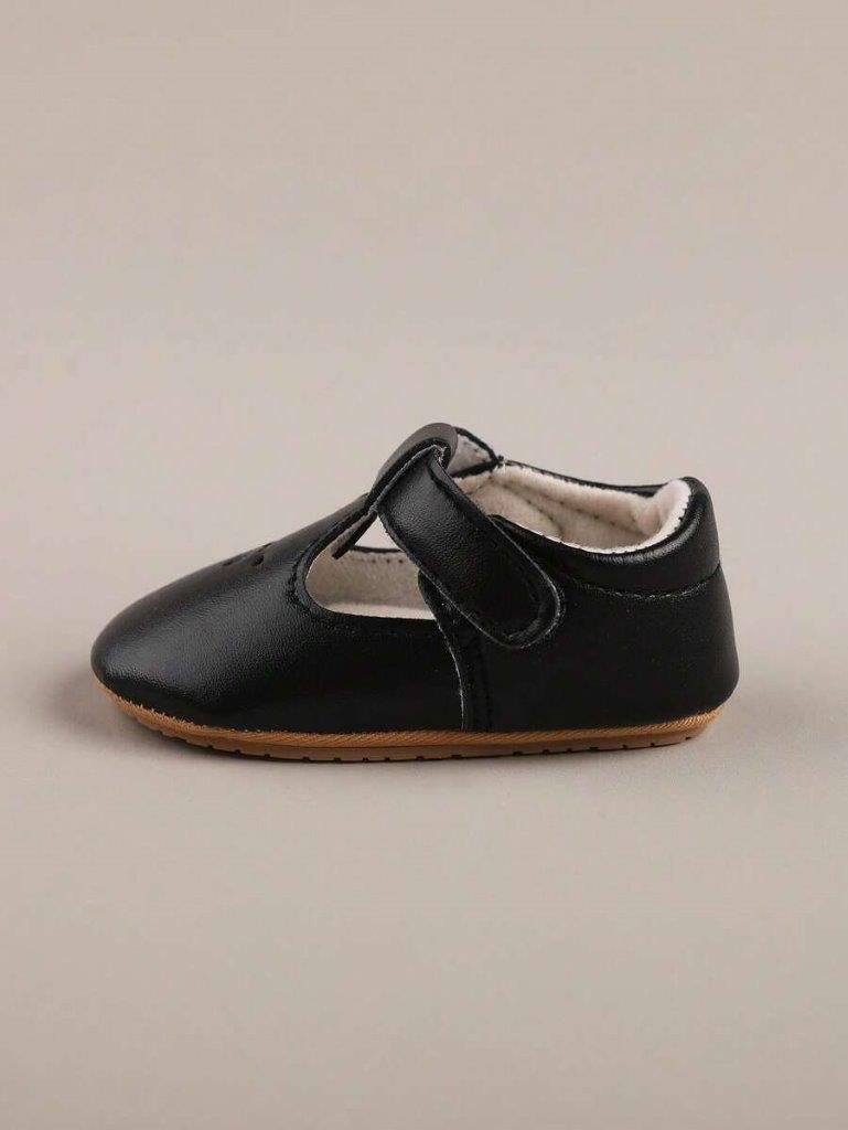 Baby Black Pattern Mary Jane Flats