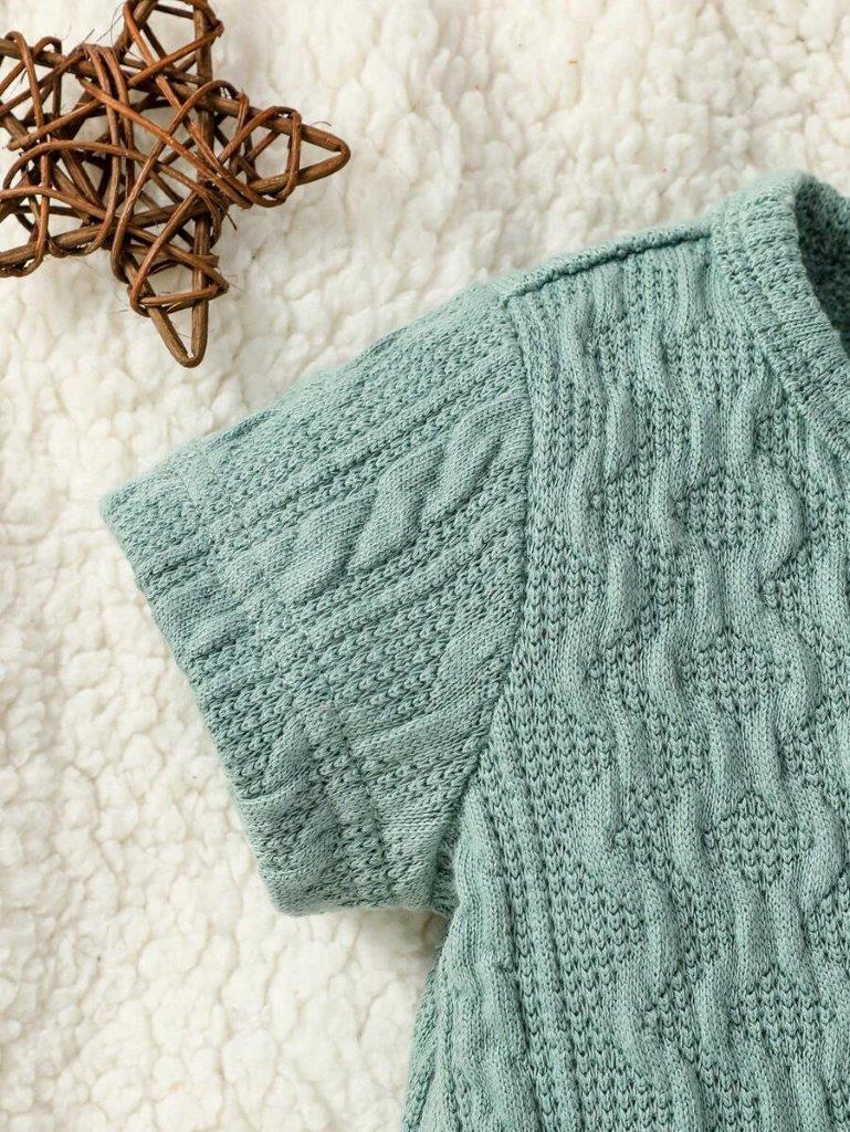 Baby Textured Teddy Pocket Romper