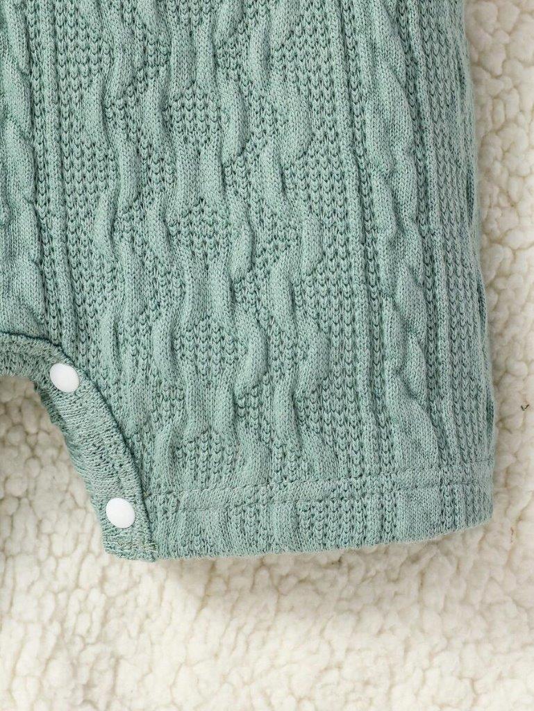Baby Textured Teddy Pocket Romper