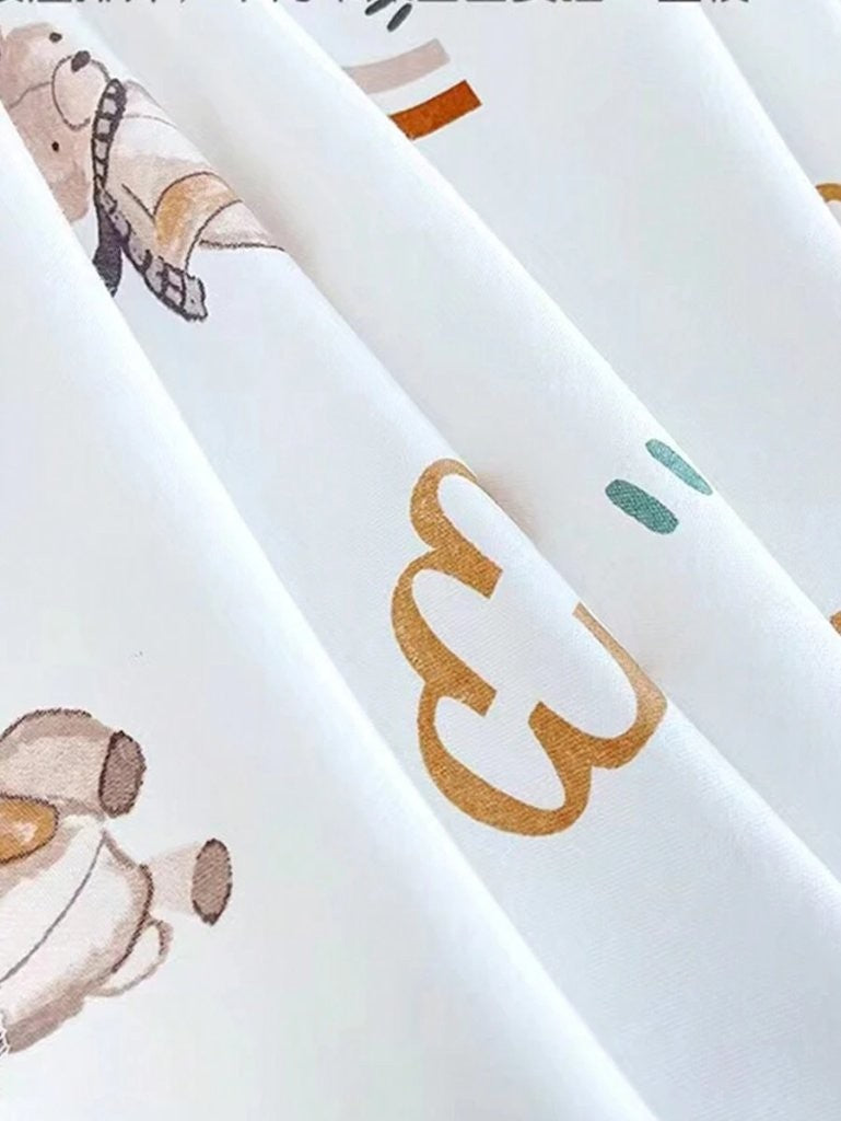 Baby Teddy Cloud Pattern Swaddle Blanket