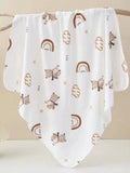 Baby Teddy Cloud Pattern Swaddle Blanket