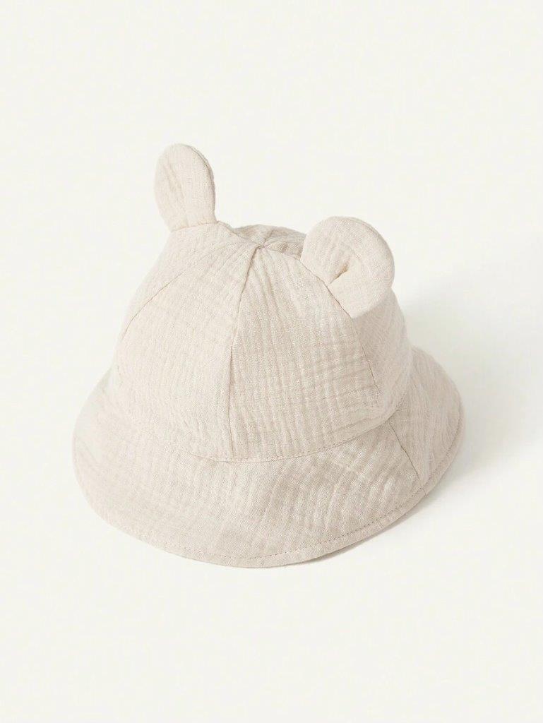 Baby Ear Bucket Hat Beige 3-12 Months