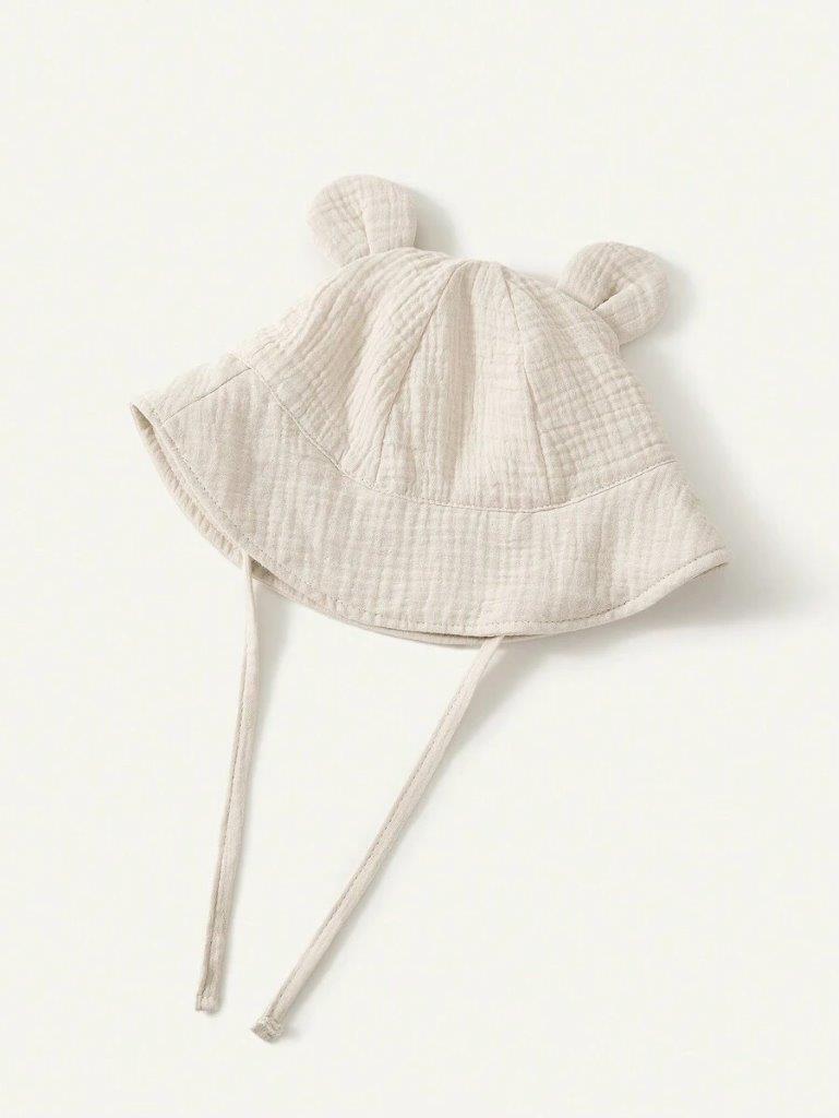 Baby Ear Bucket Hat Beige 3-12 Months