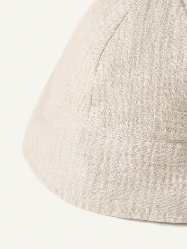 Baby Ear Bucket Hat Beige 3-12 Months