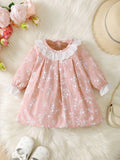 Baby Dusty Pink Floral Print Dress