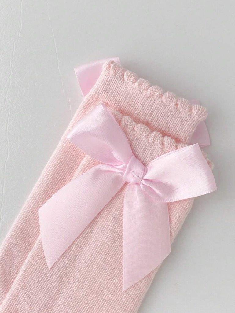 Baby Over The Knee Socks Pink 0-1 Years