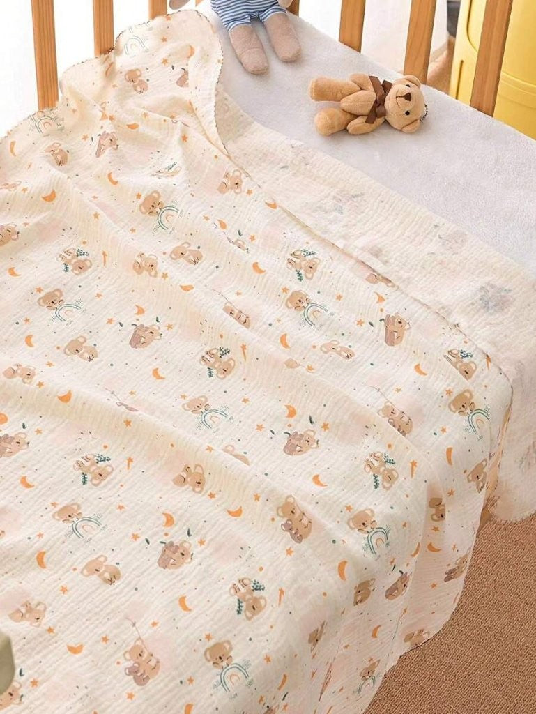 Baby Koala Pattern Muslin Blanket