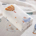 Baby Cartoon Aeroplane Muslin Blanket