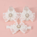 Baby Princess Lace Decor Socks With Headband 3-12 Months