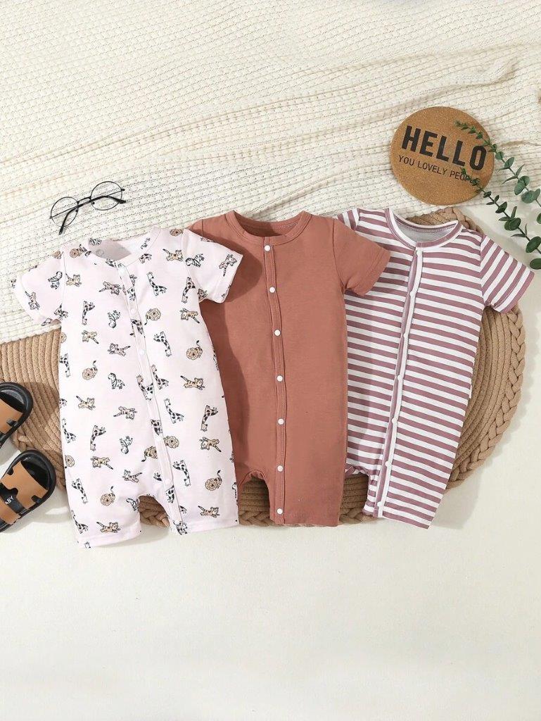 Baby 3 Piece Fashionable Romper Set