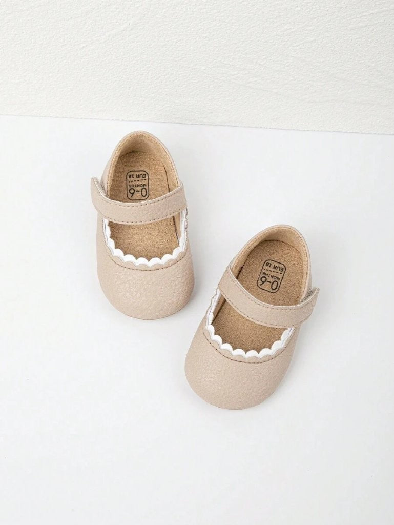 Baby Mary Jane Flats Apricot