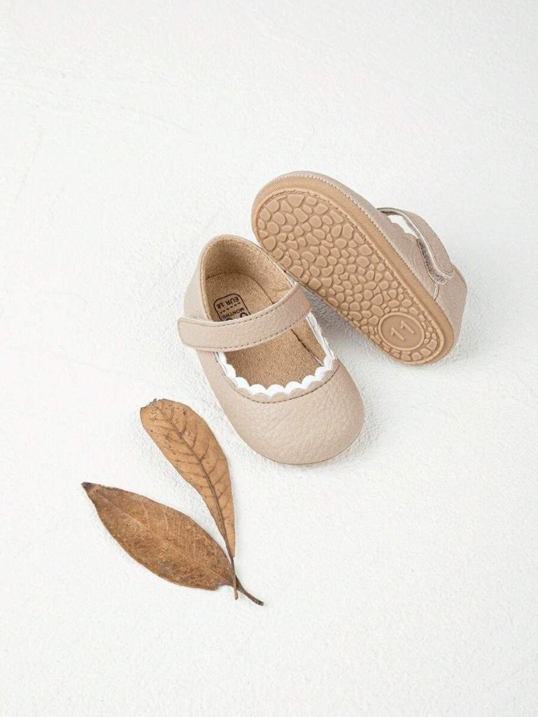 Baby Mary Jane Flats Apricot