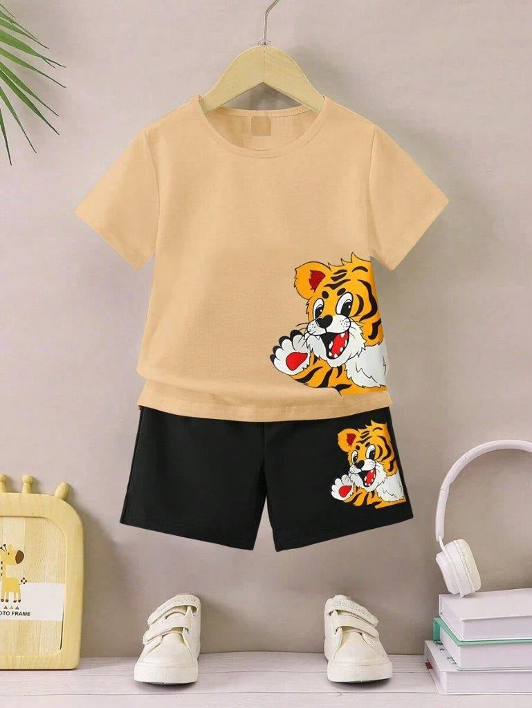Baby Tiger Tee And Shorts Set