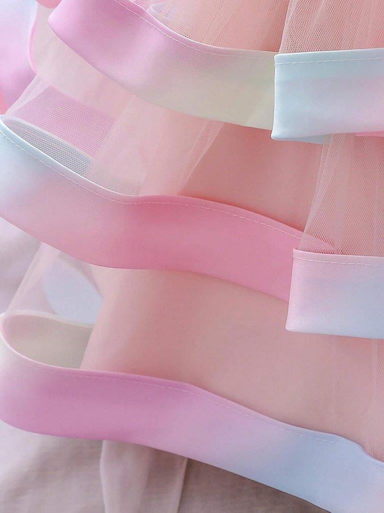 Baby 3D Colourful Flower Princess Dress