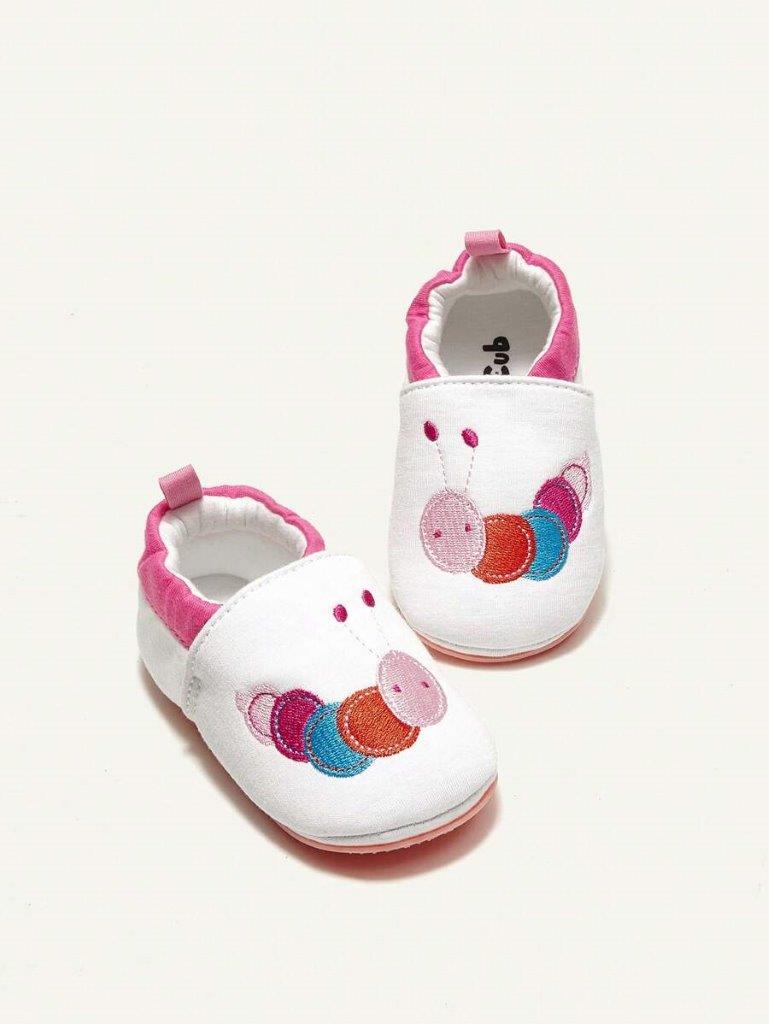 Baby Embroidered Character Slip On