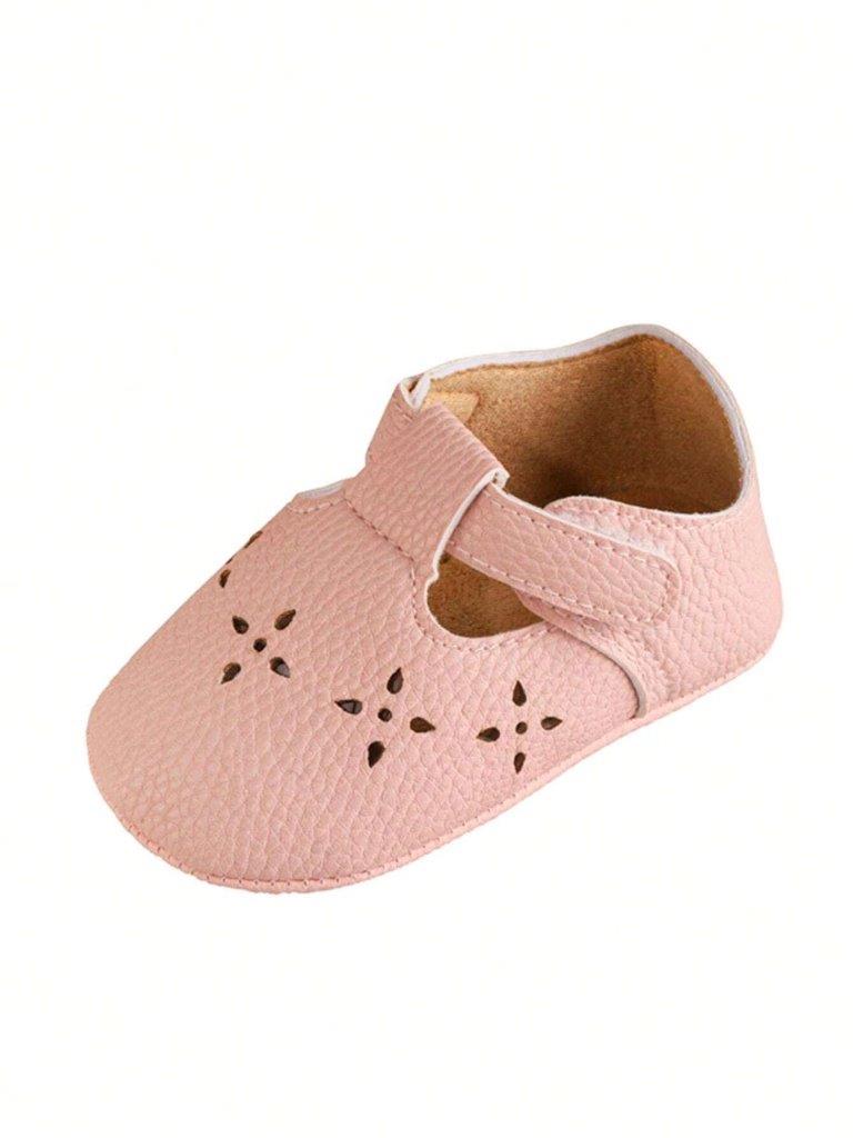 Baby Pink Pattern Fashion Flats