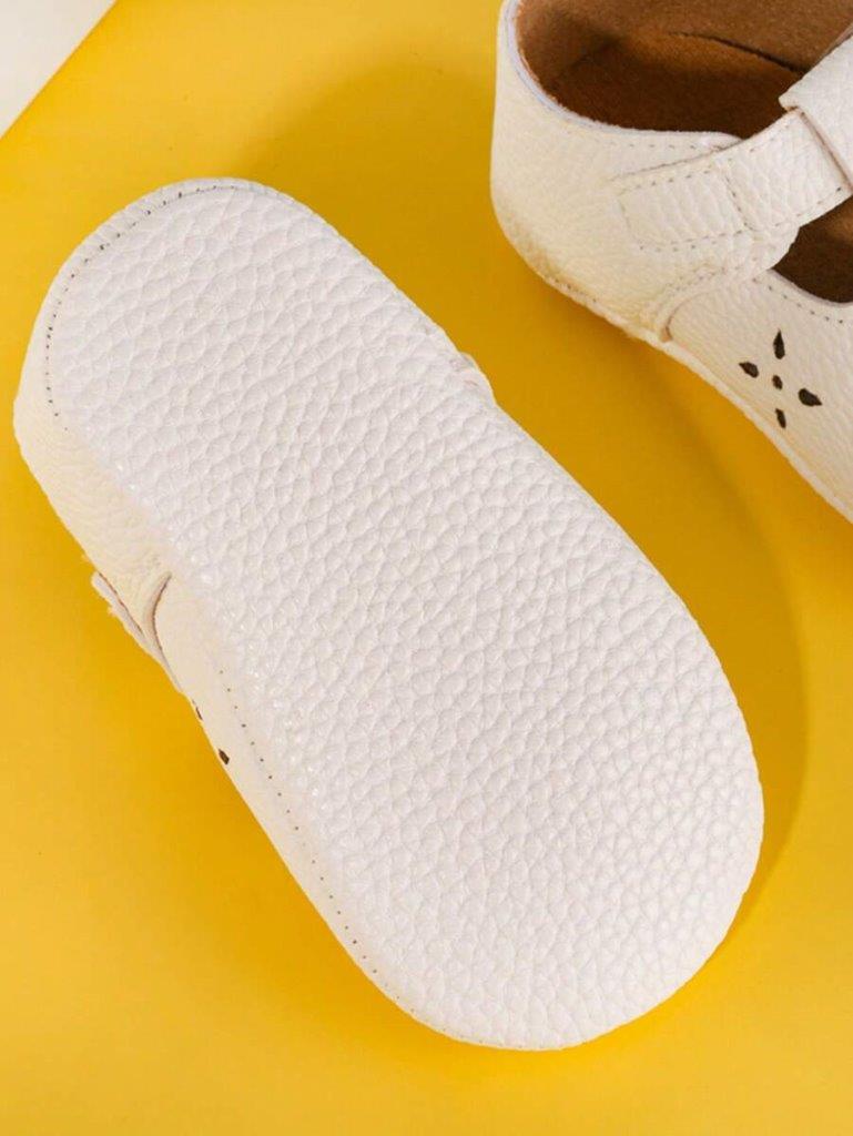 Baby White Pattern Fashion Flats