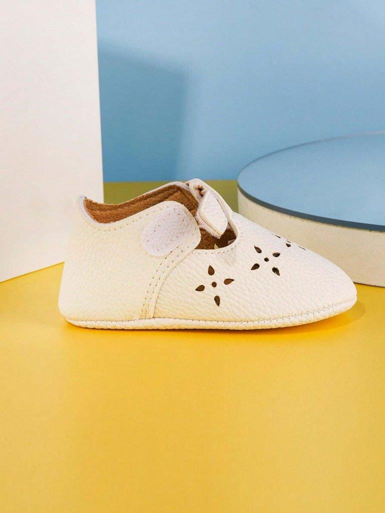 Baby White Pattern Fashion Flats
