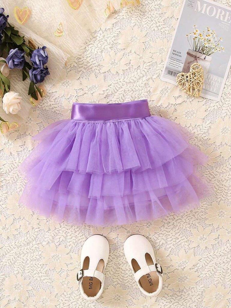 Baby Purple Tulle Skirt