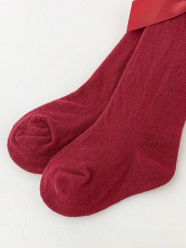 Baby Over The Knee Socks burgundy 6-12 months