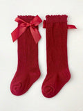 Baby Over The Knee Socks burgundy 6-12 months
