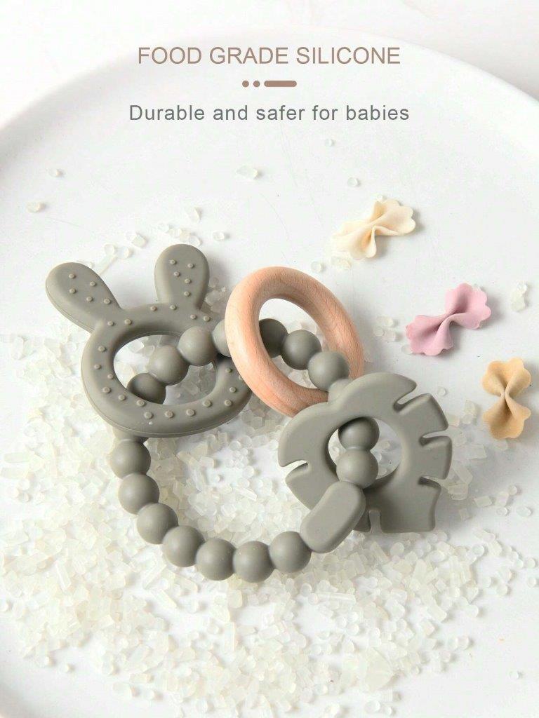 Baby Silicone Teether Army Green