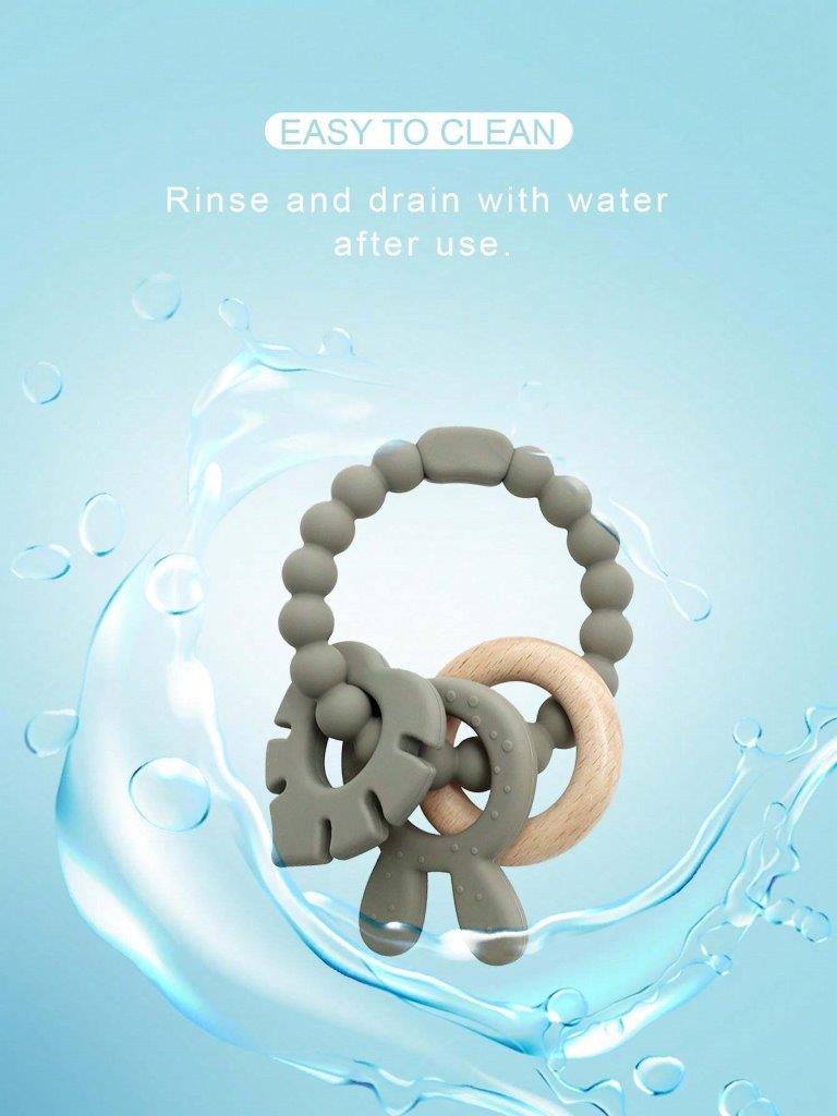 Baby Silicone Teether Army Green