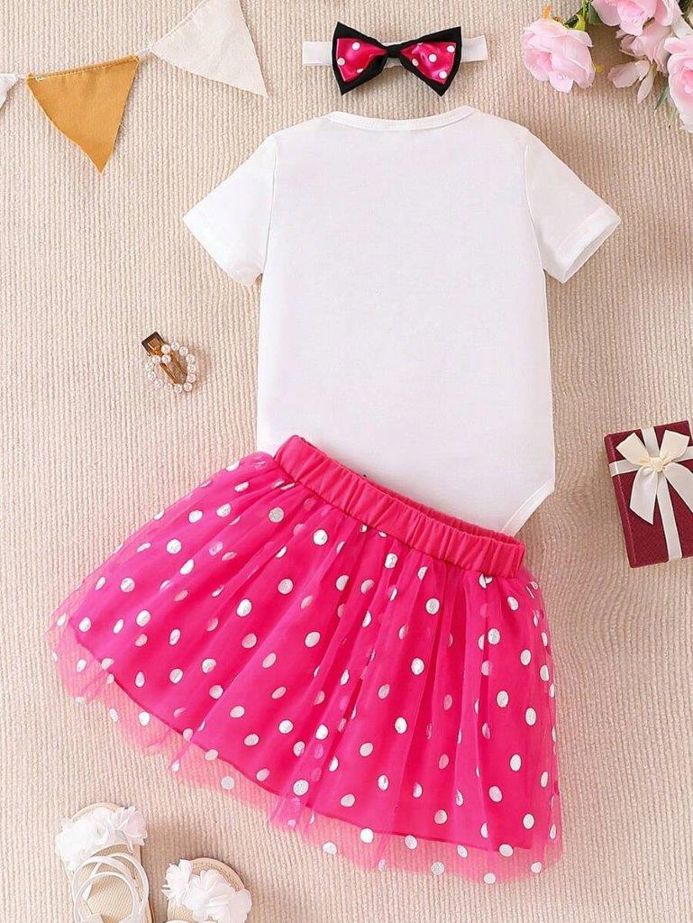 Baby One Year old Cupcake Birthday Outfit