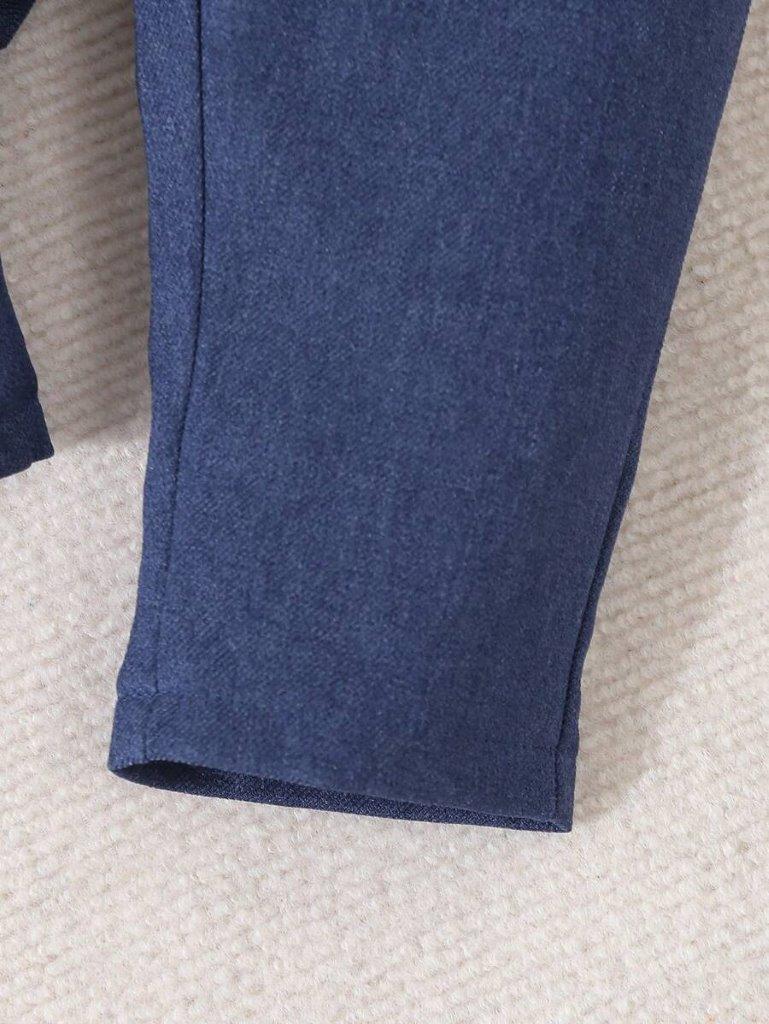 Baby 3 Piece Bow Tie Bodysuit Vest And Pants Set