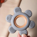 Baby Easy Clean Silicone Teether Grey