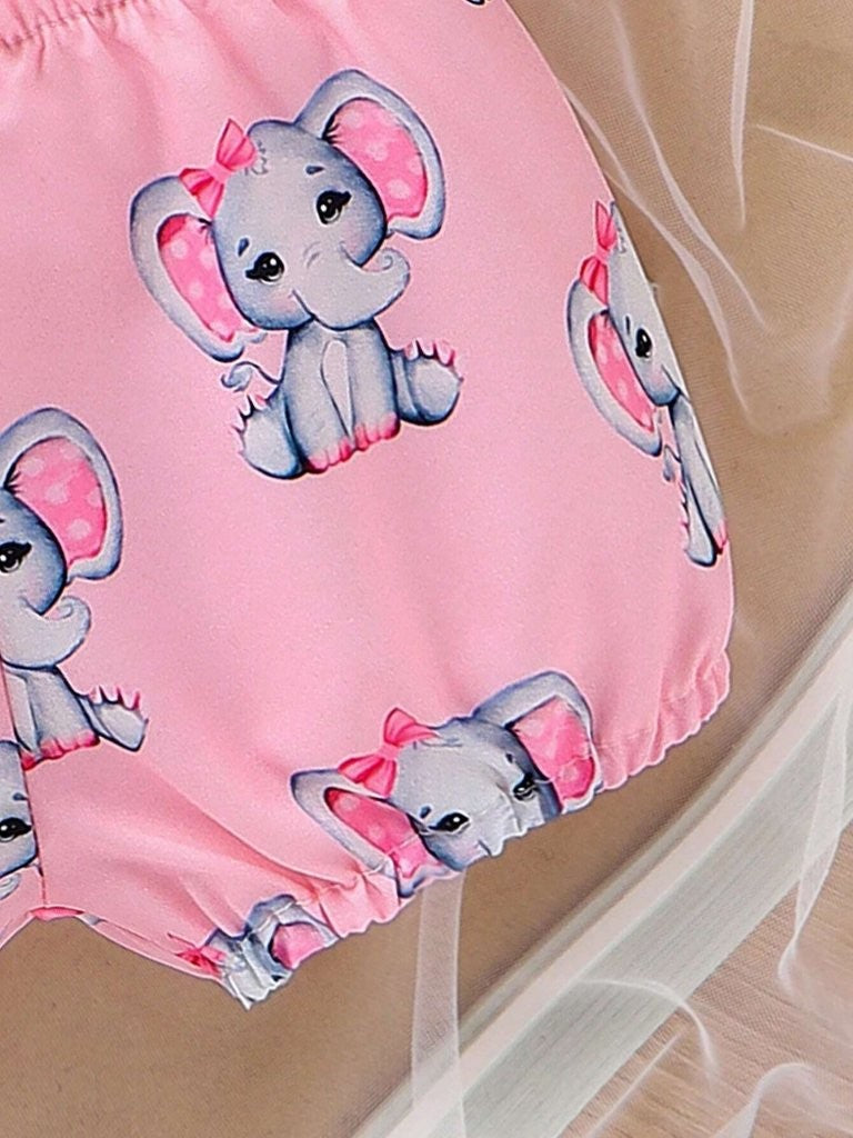 Baby Mama's Peanut Bodysuit And Shorts Set