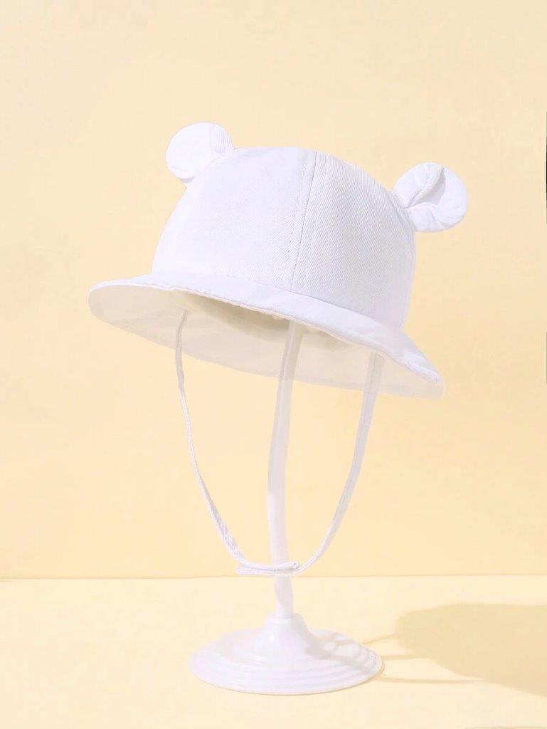 Baby White Bucket Hat 0-6 Months