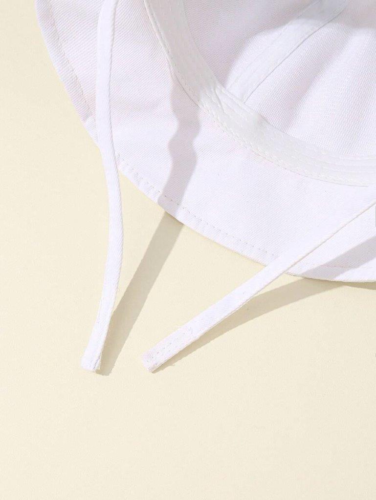 Baby White Bucket Hat 6-12 Months