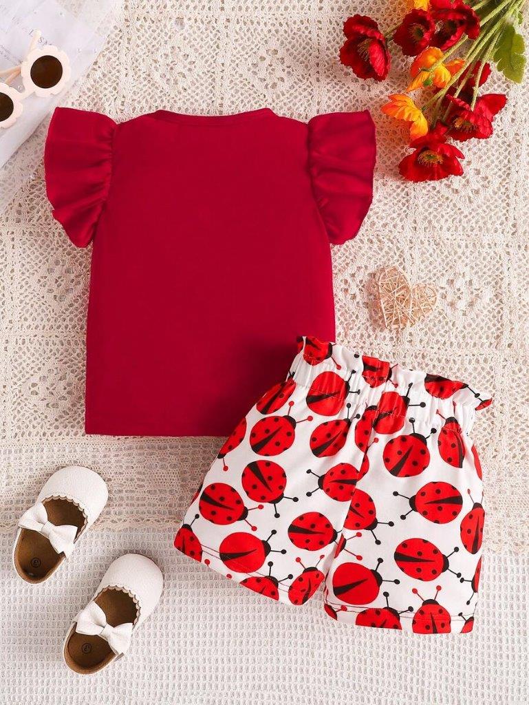 Baby Little Lady Bug 2 Piece Outfit