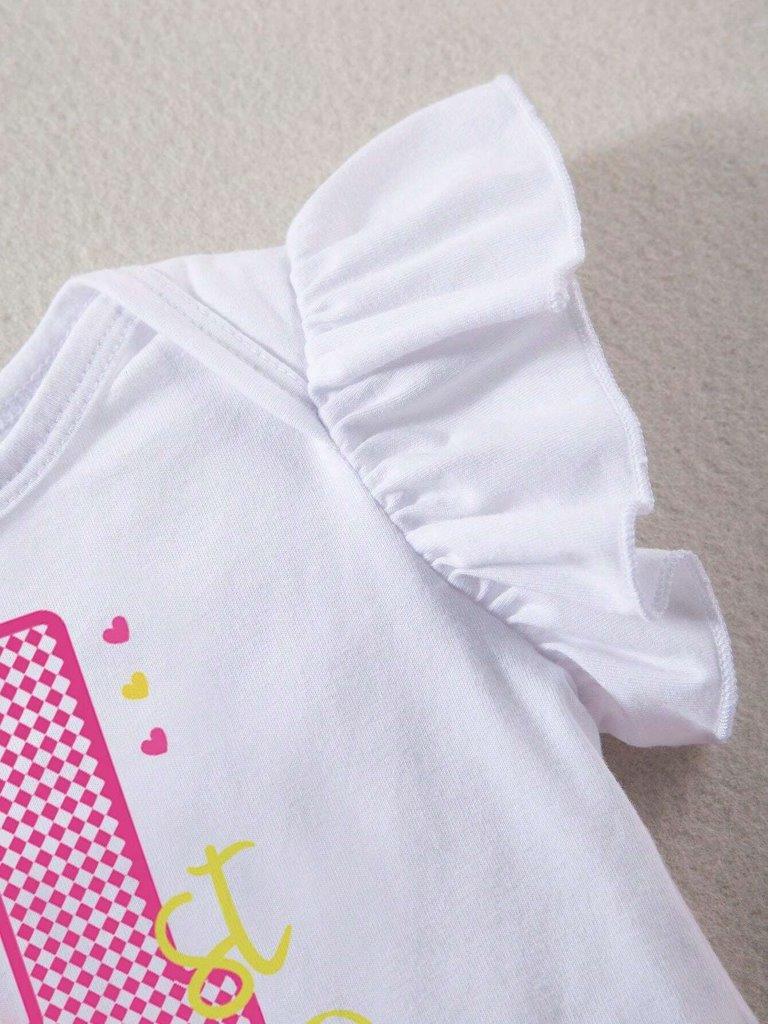 Baby One Year old Flower Skirt Birthday Outfit