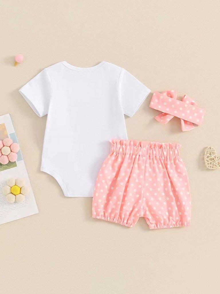 Baby Daddy's Girl Bodysuit And Shorts Set