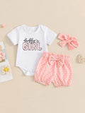 Baby Daddy's Girl Bodysuit And Shorts Set