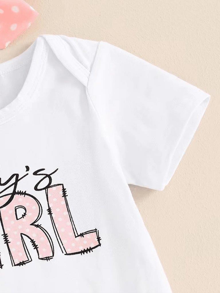 Baby Daddy's Girl Bodysuit And Shorts Set