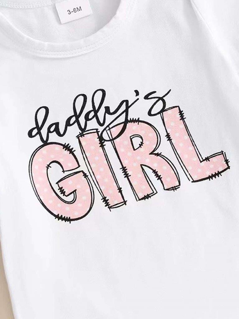 Baby Daddy's Girl Bodysuit And Shorts Set
