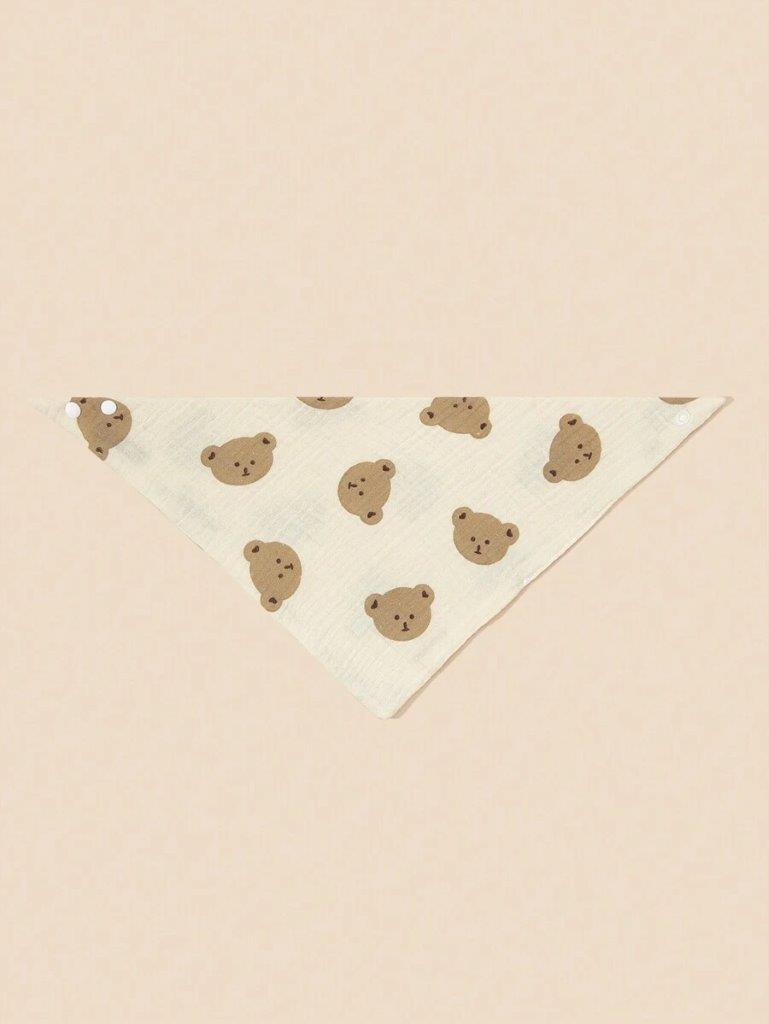 100% Cotton Printed Bandana Bibs 5 Piece