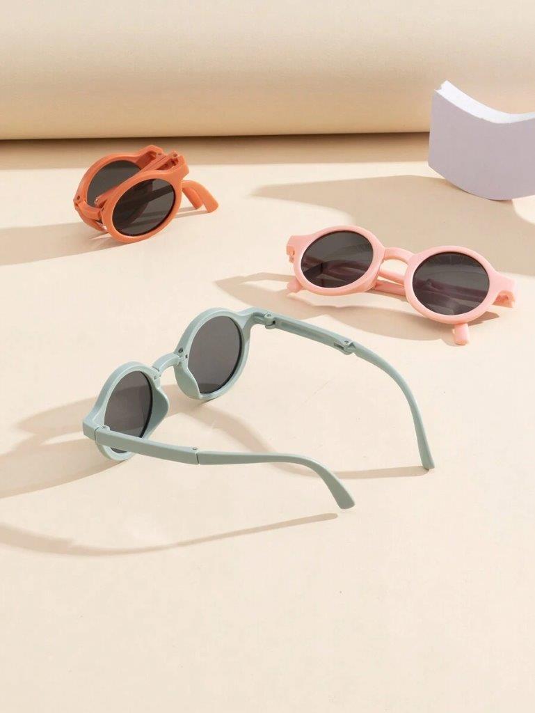 Kids 3 Piece Unisex Foldable Sunglasses