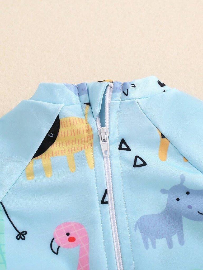 Baby Animal Print Swimming Costume